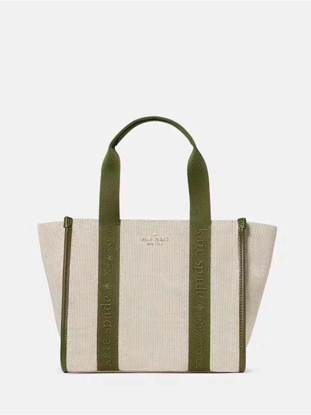 Kate Spade Kip Canvas Small Tote Enchanted Green Multi